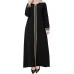 WSPLYSPJY Embroidered Abaya Muslim Dresses for Women Maxi Long Sleeve Prayer Clothes Middle Eastern Kaftans