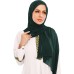 Abetteric Womens Bubble Chiffon Scarf Fashion Hijab Solid Color Muslim Shawl Instant Wraps