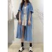  Jofemuho Women Denim Shirt Dresses Short Sleeve Long Button Down Shirt Dress